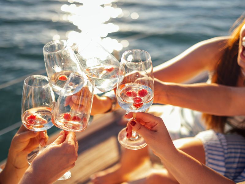 bachelorette party on boat